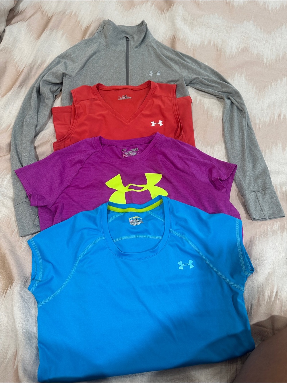 Under Armour Women's Active Tops - Blue, Purple, Red, Gray